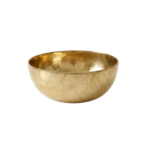 Pure bronze Serene Streams Serenity Bowl, a handcrafted Tibetan singing bowl from Kathmandu Nepal